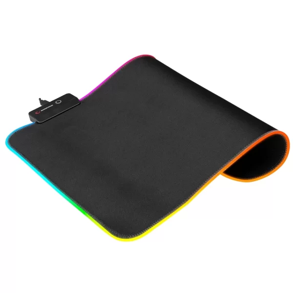 Rampage MP-21 Siyah 252*328*3mm RGB Ledli Gaming  Mouse Pad