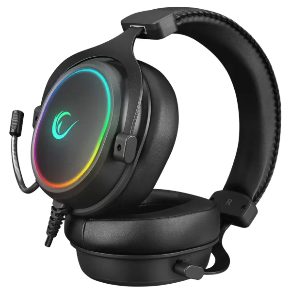 Rampage ONYX-S Siyah USB 7.1 RGB Led + Ses Kontrollü Oyuncu Mikrofonlu Kulaklık