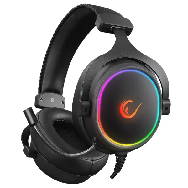 Rampage ONYX-S Siyah USB 7.1 RGB Led + Ses Kontrollü Oyuncu Mikrofonlu Kulaklık