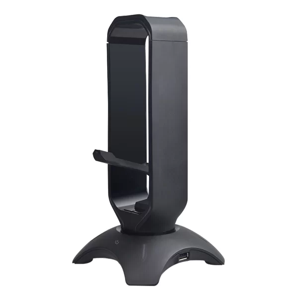 Rampage RM-H66 GUARD Siyah RGB Işıklı 2*Usb Port Kulaklık İçin Stand