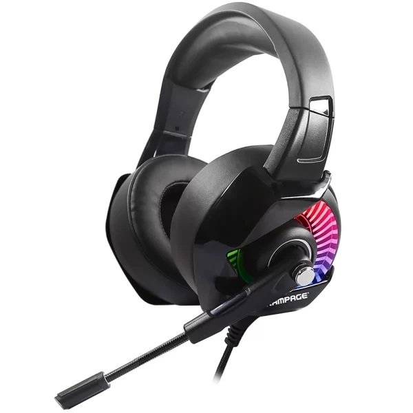 Rampage RM-K66 TYPHOON Siyah USB 7.1 Version RGB Ledli Gaming Oyuncu Mikrofonlu Kulaklık