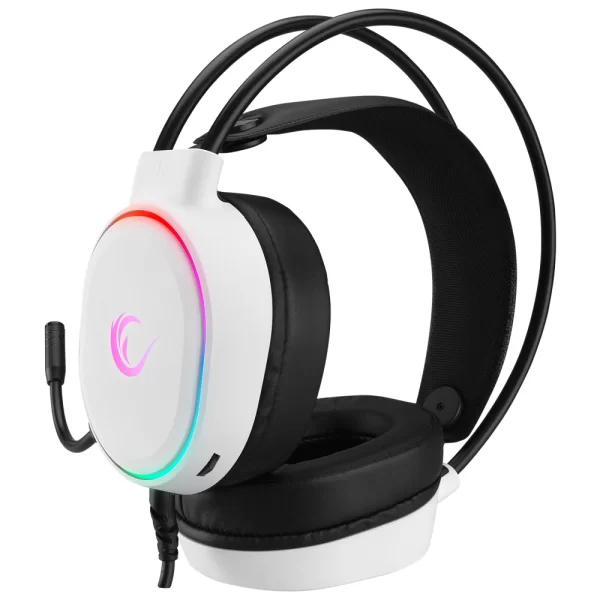 Rampage ROGUE Beyaz USB RGB Ledli Gaming Oyuncu Mikrofonlu Kulaklık