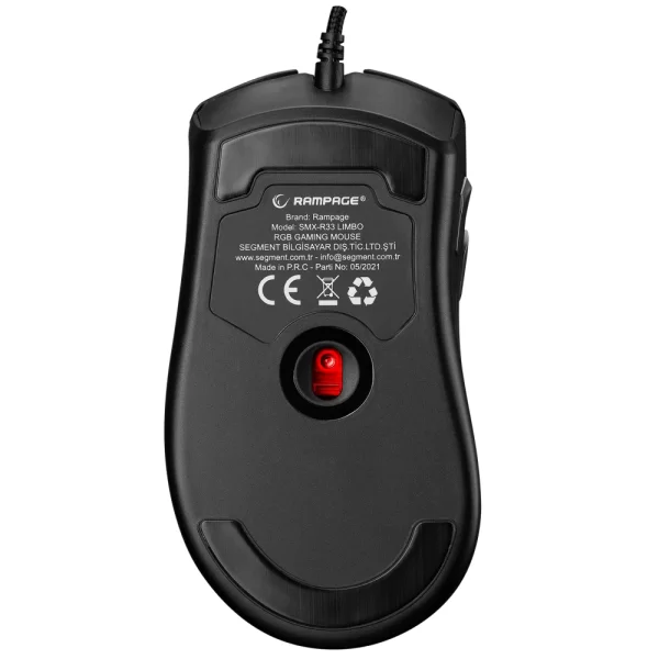 Rampage SMX-R33 LIMBO Makrolu Siyah 6400dpi RGB Ledli Gaming Oyuncu Mouse