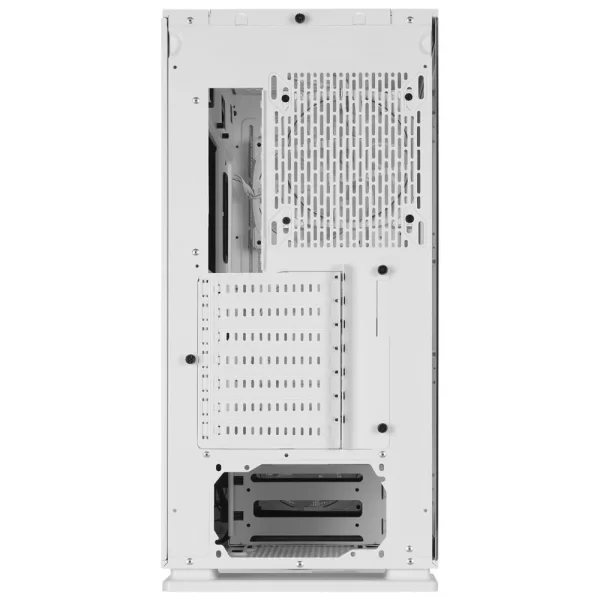 Rampage VANGUARD V2 Beyaz Mesh Easy Temperli Cam Type-C+Usb3.0  4*RGB Fan+Hub E-ATX Big-T Gaming Kasa