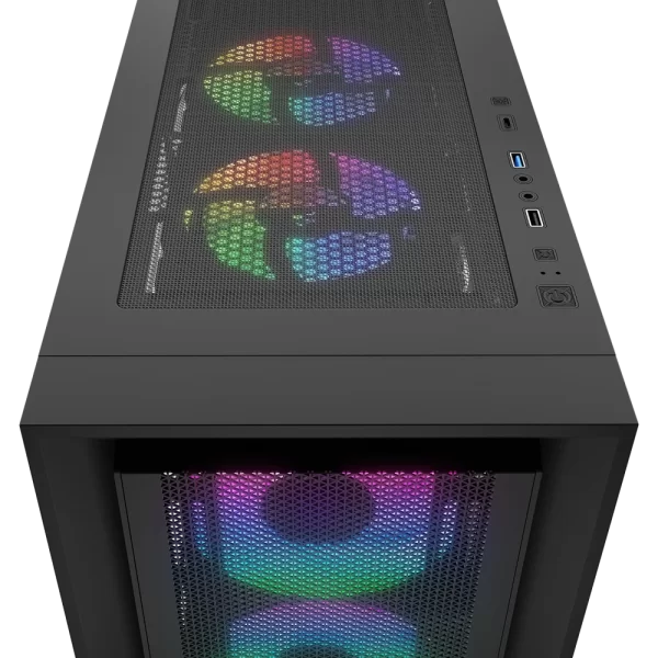 Rampage VOYAGER 750W 80+ BRONZE Siyah 4*RGB Fan ATX Mid-T Gaming Oyuncu Kasası