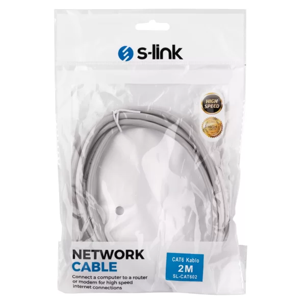 S-link SL-CAT602 2m CAT6 Kablo CAT6 Kablo