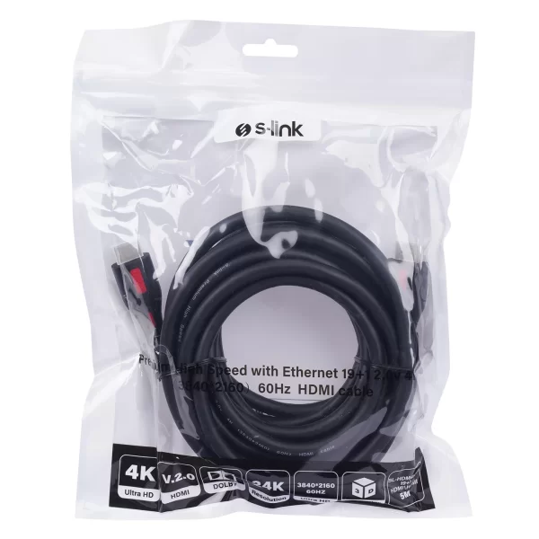 S-link SL-HDM4K105 19+1 HDMI to HDMI (3840*2160) 60Hz Kablo