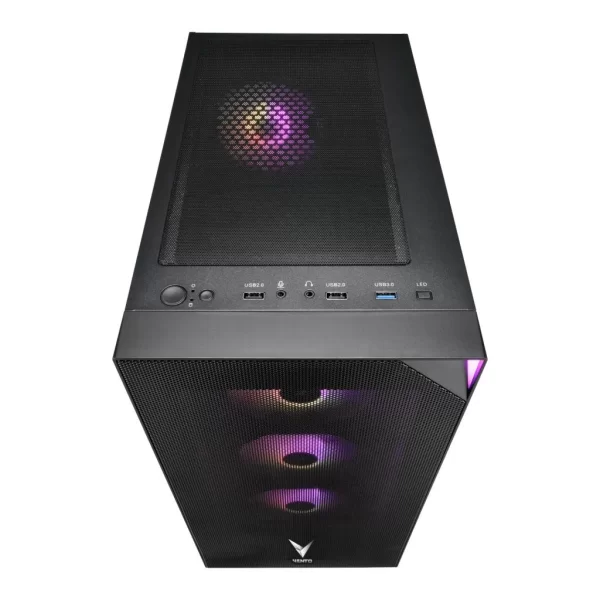 FSP Vento VG3400S RGB Temperli Cam Mesh Siyah ATX Hyper Pro H3-650 80+ Bronze Gaming Kasa
