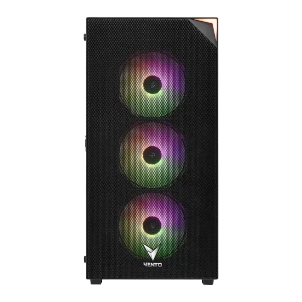 FSP Vento VG3400S RGB Temperli Cam Mesh Siyah ATX Hyper Pro H3-650 80+ Bronze Gaming Kasa
