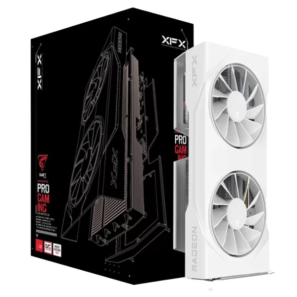 XFX Radeon RX 9060 XT Swift White Dual Fan OC 8GB 128 Bit GDDR6 Ekran Kartı
