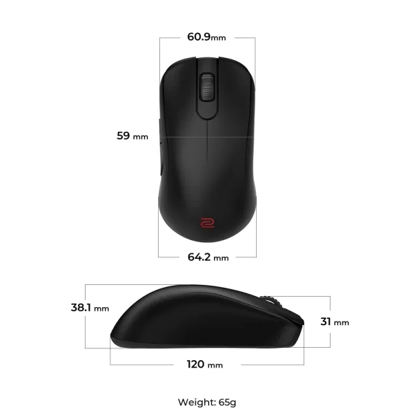 Zowie S2-DW 4000Hz 3200 DPI Kablosuz E-Spor Gaming Mouse