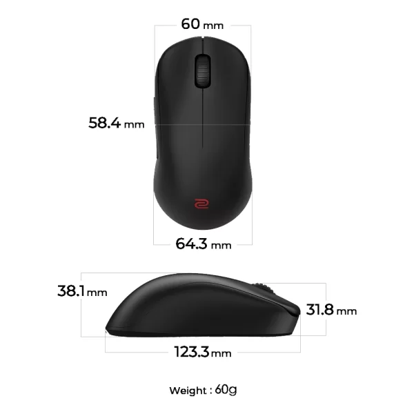 Zowie U2-DW 4000Hz Kablosuz Gaming Mouse