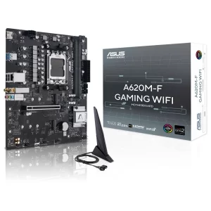 Asus A620M-F GAMING WIFI ARGB DDR5 8000MHz (OC) M.2 AM5 mATX Anakart
