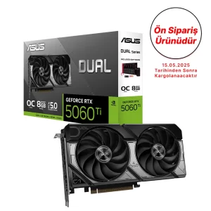 Asus GeForce Dual RTX 5060 Ti OC O8G 8GB GDDR7 128 Bit Ekran Kartı