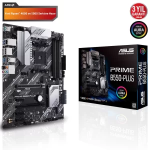 Asus Prime B550 Plus ARGB M.2 ATX DDR4 AM4 Anakart