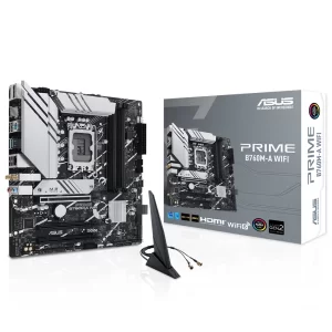 Asus Prime B760M-A WIFI DDR5 7200MHz (OC) RGB M.2 1700p mATX Anakart