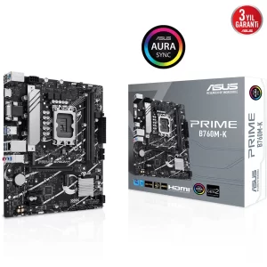 Asus Prime B760M-K RGB M.2 mATX DDR5 LGA1700 Anakart