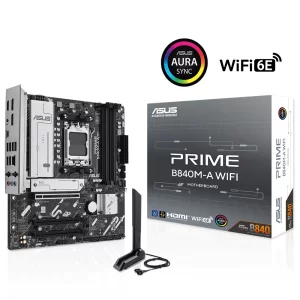 Asus Prime B840M-A WIFI DDR5 7600Mhz (OC) M.2 AM5 mATX Anakart