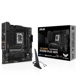 Asus TUF Gaming B760M-PLUS WIFI DDR4 5333MHz (OC) RGB M.2 1700p mATX Anakart
