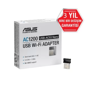 Asus USB-AC53 Nano Dual Band Wireless USB Adaptör