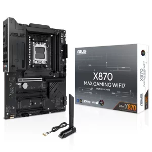 Asus X870 MAX GAMING WIFI7 DDR5 8000MHz (OC) M.2 AM5 ATX Anakart