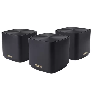 Asus ZenWiFi XD4 Plus Wi-Fi-6 Siyah Mesh Sistemi 3lü Set