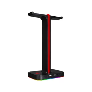 GameBooster HS01 RGB Aydınlatmalı Aksesuar ve İkili Kulaklık Standı