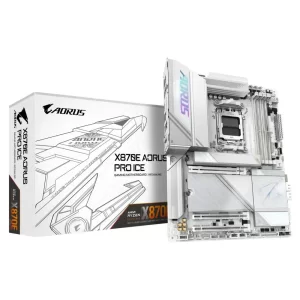 Gigabyte X870E AORUS PRO ICE WiFi 7 DDR5 8000MHz (OC) RGB M.2 AM5 ATX Anakart