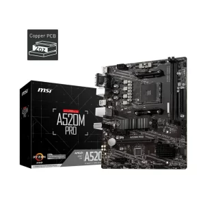 MSI A520M Pro 4600mhz(OC) RGB M.2 DDR4 AM4 Anakart
