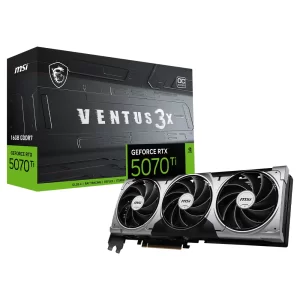MSI GeForce RTX 5070 Ti 16G Ventus 3X OC 16GB DLSS 4 256 Bit GDDR7 Ekran Kartı