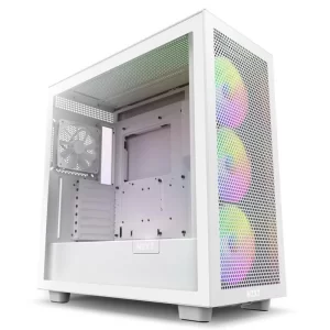 NZXT H7 Flow Beyaz Temperli Cam USB 3.2 ATX Mid Tower Kasa