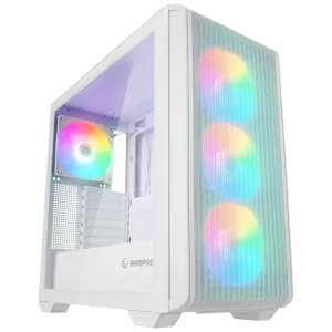 Rampage CRAFT Beyaz Mesh Type-C+Usb3.0+1*14CM+ 3*12CM ARGB Fan ATX Gaming Kasa