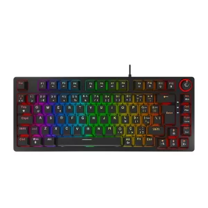 Rampage ENIGMA 75 Siyah USB RGB Aydınlatmalı Red Switch Tam Türkçe 1800 Kompakt Dizilim Gaming Mekanik Klavye