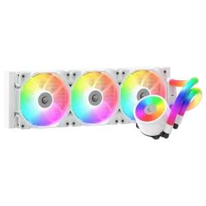Rampage ICEBLADE C8 Beyaz 72CFM 2000RPM ARGB Fan AM5/LGA1700 Uyumlu Ledli Tüplü 360mm Sıvı Soğutucu