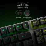 Asus ROG Strix Scope RX Blue Switch IP57 Su Geçirmez ve Toza Dayanıklı Türkçe Optik Mekanik Gaming Klavye