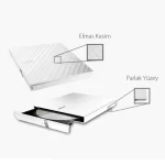 Asus SDRW-08D2S-U Lite USB 2.0 Beyaz Optik Okuyucu