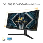 Asus TUF Gaming 34 VG34VQL1B 165Hz 1msDP HDMI USB DP HDMI USB ELMB HDR Curved FreeSync Premium VA Gaming Monitör