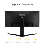 Asus TUF Gaming 34 VG34VQL1B 165Hz 1msDP HDMI USB DP HDMI USB ELMB HDR Curved FreeSync Premium VA Gaming Monitör