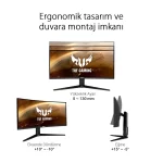 Asus TUF Gaming 34 VG34VQL1B 165Hz 1msDP HDMI USB DP HDMI USB ELMB HDR Curved FreeSync Premium VA Gaming Monitör