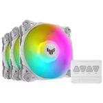 Asus TUF Gaming TF120 ARGB Beyaz 120mm 3lü Set Kasa Fanı