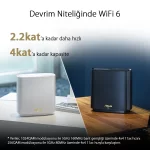 Asus ZenWiFi XT8 AX6600 Wi-Fi-6 Siyah Mesh Sistemi
