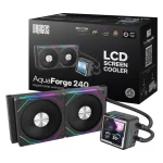 Dragos AquaForge 240 Black ARGB LCD 240mm Intel-AMD Uyumlu Sıvı Soğutucu