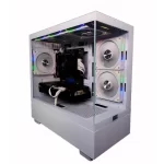 Dragos Basalt Pro 6x ARGB Fan USB 3.0 600W 80+ Plus mATX Panoramik Temperli Cam Gaming Beyaz Kasa