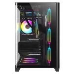 Dragos Ocean Curved Pro Siyah v2 7x ARGB Fan Type-C 750W 80+ Temperli Cam Gaming ATX Mid Tower Kasa