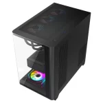 Dragos Ocean Curved Pro Siyah v2 7x ARGB Fan Type-C 750W 80+ Temperli Cam Gaming ATX Mid Tower Kasa