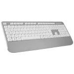 Everest KM-6176 OFFICAL Beyaz/Gri Kablosuz Combo Q Multimedia Klavye + Mouse Set