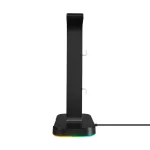 GameBooster HS01 RGB Aydınlatmalı Aksesuar ve İkili Kulaklık Standı