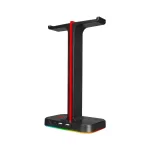 GameBooster HS01 RGB Aydınlatmalı Aksesuar ve İkili Kulaklık Standı