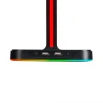 GameBooster HS01 RGB Aydınlatmalı Aksesuar ve İkili Kulaklık Standı