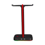 GameBooster HS01 RGB Aydınlatmalı Aksesuar ve İkili Kulaklık Standı